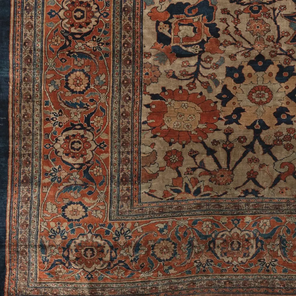 Bakhshaish, gedateerd 1863: detail van de rand